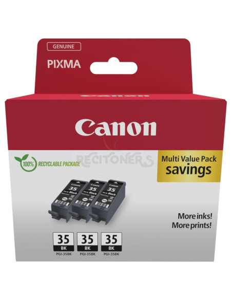 Cartucho de tinta 1509B028 CANON - Canon 1509B028 cartucho de tinta 3 pieza(s) Original Negro