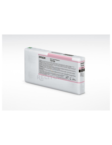 Cartucho de tinta C13T91360N EPSON - EPSON T9136 Vivid Light Magenta Ink Cartridge (200ml) para SC-P5000