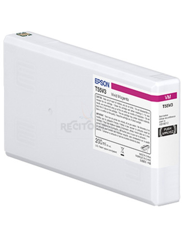 Cartucho de tinta C13T55W300 EPSON - EPSON T55W3 VIVID MAGENTA INK CARTRIDGE