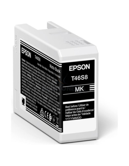Cartucho de tinta C13T46S80N EPSON - EPSON Singlepack Matte Black T46S8 UltraChrome Pro 10 ink 25ml SC-P700