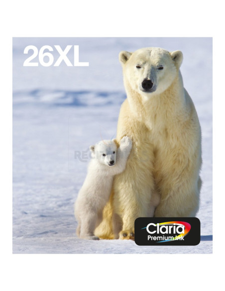 Cartucho de tinta C13T26364511 EPSON - Epson Polar bear Multipack 4-colours 26XL EasyMail Negro