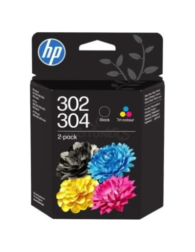 Toner B82L1AE HP - PACK COMBO NEGRO/COLOR HP 302 + 304 (120/100 PAG)
