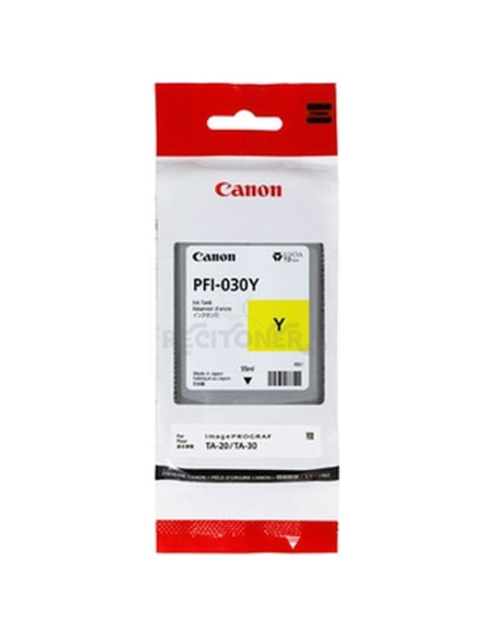 Cartucho de tinta 3492C001AA CANON - CANON TINTA AMARILLO IMAGEPROGRAF TA 20/30 - TM 240/340 - PFI 030Y