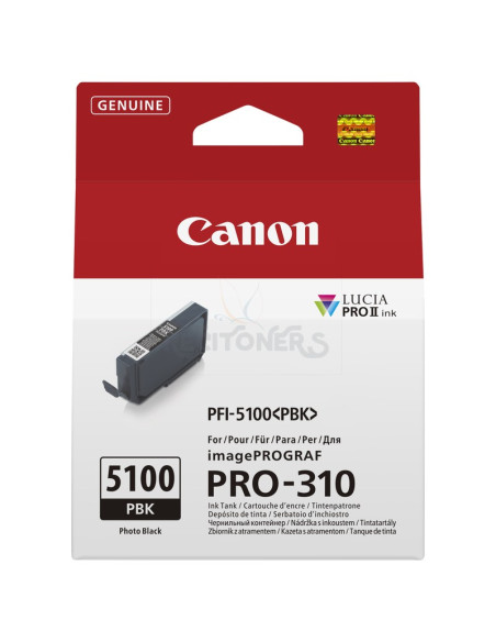 Cartucho de tinta 6952C001 CANON - Canon PFI-5100 PBK cartucho de tinta 1 pieza(s) Original Foto negro