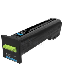 Cartucho de tinta 72K2XCE LEXMARK - Lexmark CS820 Cartucho cian rendimiento extra alto Corporativo (22 000 paginas) 2