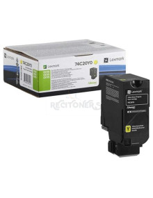 Toner 74C20Y0 LEXMARK - LEXMARK TONER AMARILLO CS720, CS725, CX725 RETORNABLE