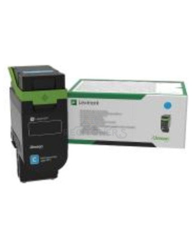 Toner 75M2HC0 LEXMARK - TÓNER CIAN LEXMARK 75M2HC0 RETORNABLE (8800 PAG)