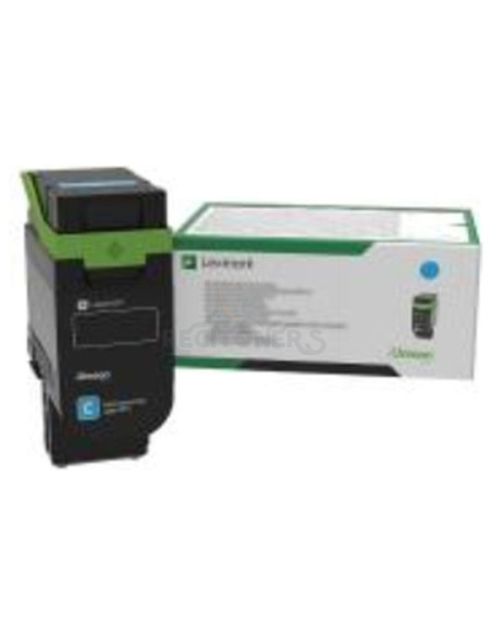 Toner 75M2HC0 LEXMARK - TÓNER CIAN LEXMARK 75M2HC0 RETORNABLE (8800 PAG)