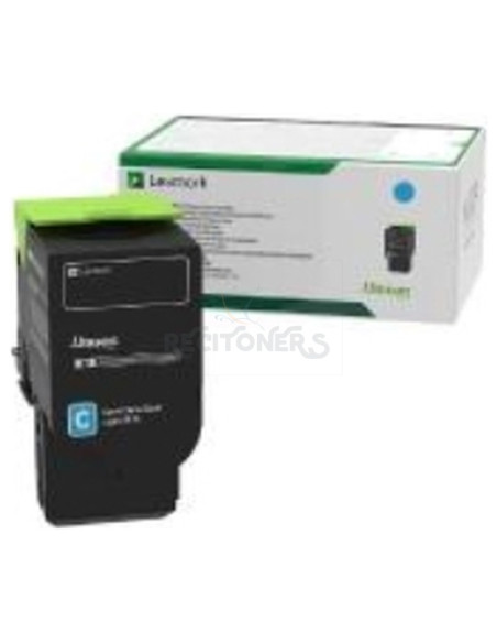 Toner 78C2XC0 LEXMARK - TÓNER CIAN EXTRA ALTO RENDIMIENTO LEXMARKRETORNABLE 78C2XC0 (5000 PAG)