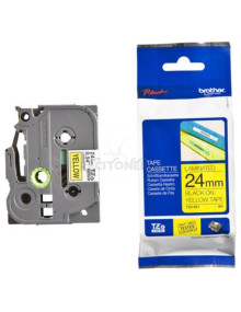 Papeleria TZe651 BROTHER - BROTHER CINTA ROTULADORA LAMINADA TEXTO NEGRO SOBRE AMARILLO - 24MMX8M 2