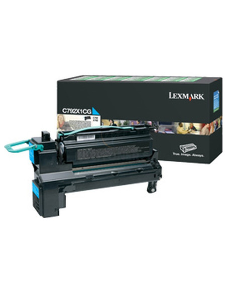 Toner C792X1CG LEXMARK - TÓNER CIAN LEXMARK C792X1CG RETORNABLE (20000 PAG)