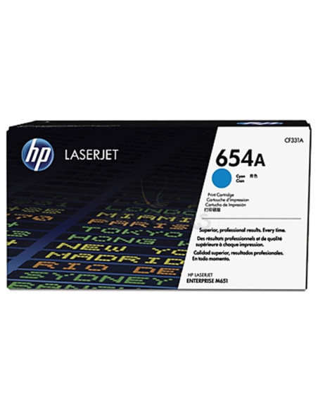 Toner CF331A HP - HP 654A Cyan Original LaserJet Toner Cartridge
