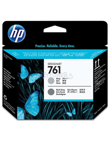 Cartucho de tinta CH647A HP - HP CABEZAL GRIS/GRIS OSCURO DESIGNJET T7100 - Nº761