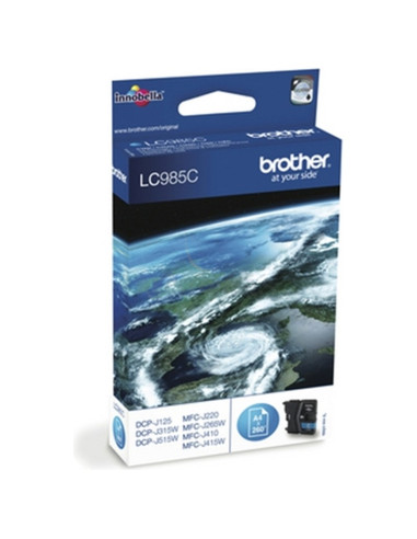 Cartucho de tinta LC985CBP BROTHER - BROTHER CARTUCHO AZUL 260 PAG. PACK 1 DCP-/J125/J315W/J515W MFC-/J265W/J415W