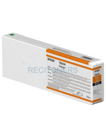 Cartucho de tinta C13T804A00 EPSON - EPSON GF SURECOLOR SERIE SC-P CARTUCHO NARANJA ULTRACHROME HDX/HD 700ML (SUSTITUYE A LA C13
