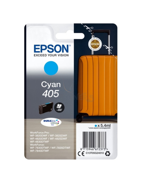 Cartucho de tinta C13T05G24010 EPSON - EPSON TINTA CIAN WORKFORCE PRO WF-3820DWF, 3825DWF, 4820DWF, 4825DWF, 4830DTWF