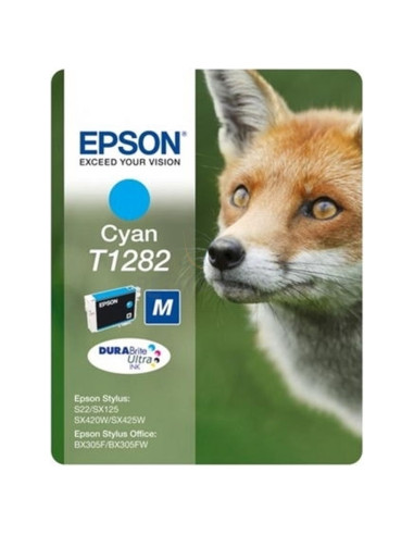 Cartucho de tinta C13T12824012 EPSON - EPSON CARTUCHO CIAN STYLUS S/22 STYLUS SX/125/420W/425W STYLUS OFFICE BX/305F/305FW