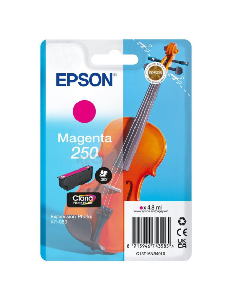 Cartucho de tinta C13T16N34010 EPSON - CARTUCHO MAGENTA EPSON CLARIA PH HD 250
