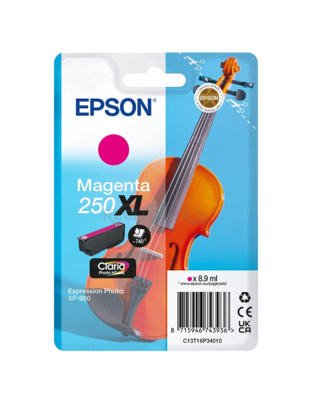 Cartucho de tinta C13T16P34010 EPSON - CARTUCHO MAGENTA EPSON CLARIA PHOTO HD 250XL