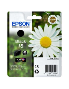 Cartucho de tinta C13T18014012 EPSON - EPSON CARTUCHO NEGRO 18 CLARIA HOME PACK 1 EXPRESSION HOME XP/102/205/305/405
