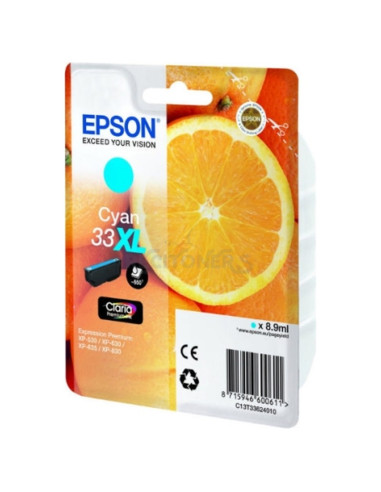 Cartucho de tinta C13T33624012 EPSON - EPSON Expression Home XP-530 Cartucho Cyan 33XL