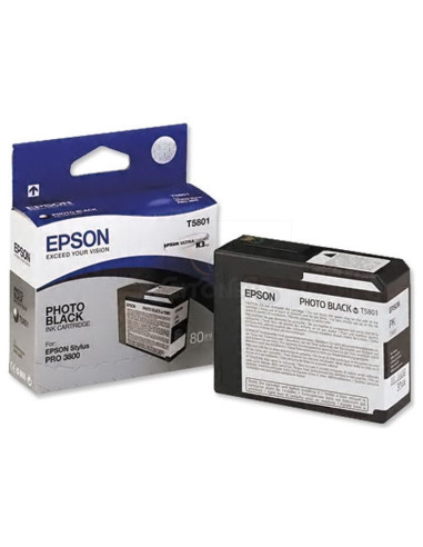 Cartucho de tinta C13T580100 EPSON - Epson Stylus Pro-3800/3880 Cartucho Negro photo (80ml)