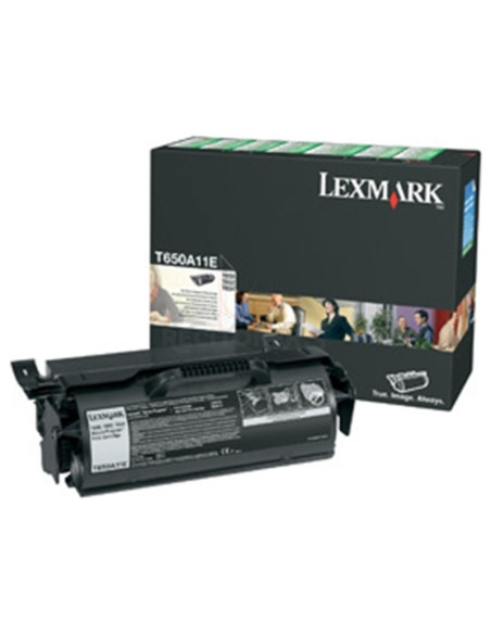 Toner T650A11E LEXMARK - LEXMARK TONER NEGRO 7.000 PAG. RETORNABLE T/650/652/654