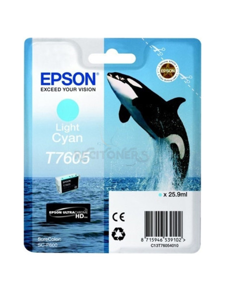 Cartucho de tinta C13T76054010 EPSON - EPSON SURECOLOR SC-P600 Cartucho cian claro