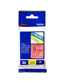 Papeleria TZE421 BROTHER - BROTHER CINTA ROTULADORA LAMINADA TEXTO NEGRO SOBRE ROJO - 9MMX8M 2