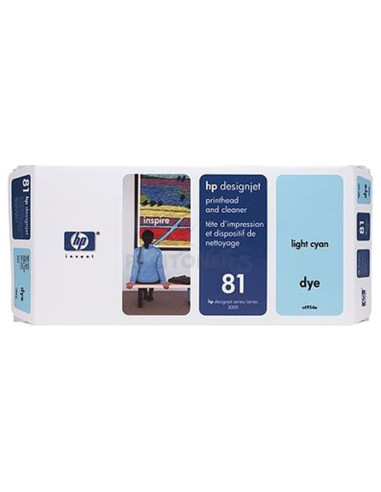 Cartucho de tinta C4954A HP - HP KIT CABEZAL GF CIAN CLARO Nº81 DESINGJET/5000/5000PS/5500