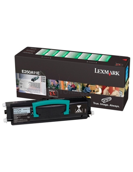 Toner E250A11E LEXMARK - LEXMARK TONER NEGRO 3.500 PAG. RETORNABLE LEXMARK E/250/350/352