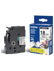 Papeleria TZ241 BROTHER - BROTHER CINTA ROTULADORA LAMINADA NEGRO/BLANCO 8M 2