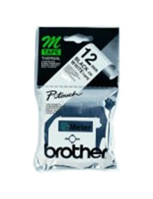 Papeleria MK231 BROTHER - BROTHER CINTA NO LAMINADA TEXTO NEGRO SOBRE BLANCO - 12MMX8M 2