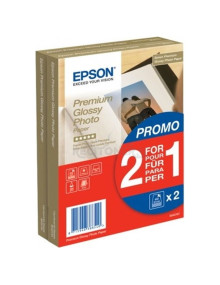 Papeleria C13S042167 EPSON - EPSON PAPEL PREMIUM GLOSSY PHOTO 255 GR, 10 X 15CM, 40H. PROMOCIÓN 2X1 2