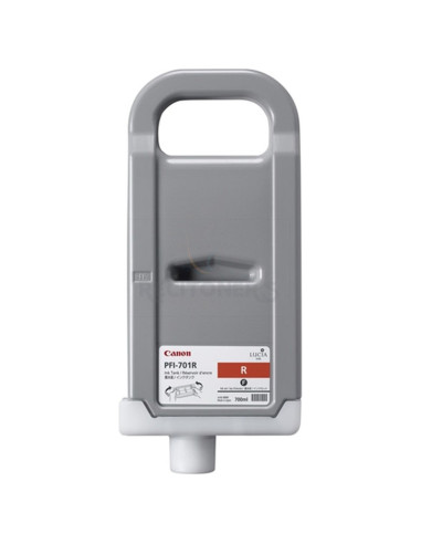 Cartucho de tinta 0906B001 CANON - CANON CARTUCHO ROJO PFI701R 700ML IPF/8000/8000S/8100/9000/9000S/9100