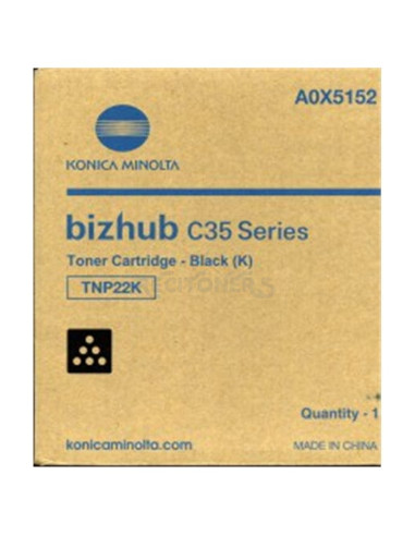 Toner A0X5152 KONICA MINOLTA - KONICA TNP-22 TONER, BLACK, 6.000 PAGES