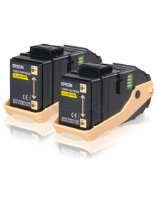 Toner C13S050606 EPSON - Epson Aculaser C9300 Toner Amarillo (Pack 2) 2