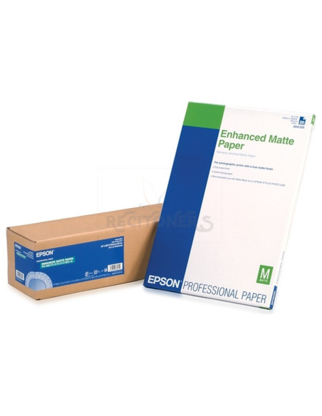 Papeleria C13S041595 EPSON - Epson GF Papel Enhanced Matte, 24”” x 30,5m, 194g/m2
