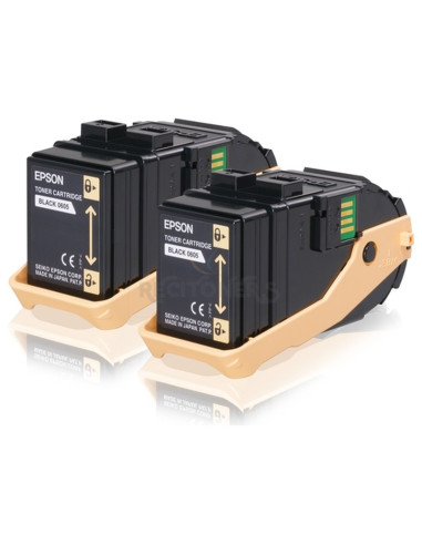 Toner C13S050609 EPSON - Epson Aculaser C9300 Toner Negro (Pack 2)