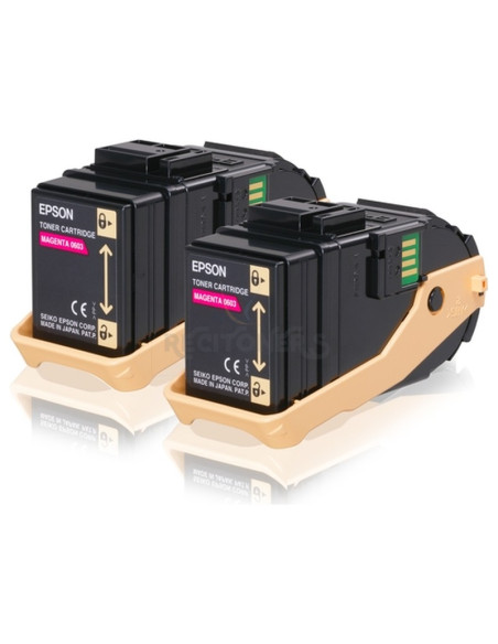 Toner C13S050607 EPSON - Epson Aculaser C9300 Toner Magenta (Pack 2)