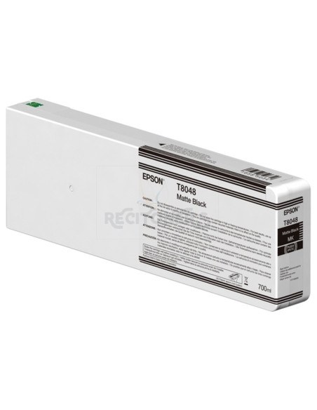 Cartucho de tinta C13T804800 EPSON - EPSON GF SURECOLOR SERIE SC-P CARTUCHO NEGRO MATTE ULTRACHROME HDX/HD 700ML (SUSTITUYE A