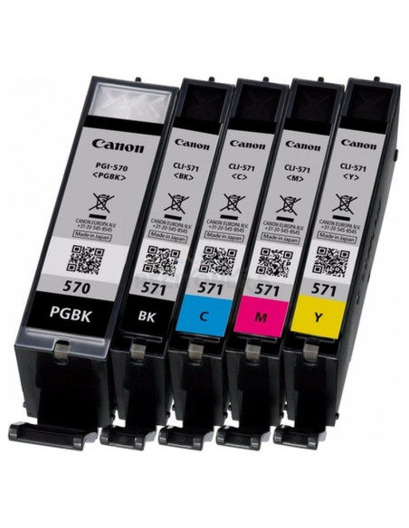 Cartucho de tinta 0372C004 CANON - CANON PACK 5 CARTUCHOS PGI570 NEGRO Y CLI571 CYAN, MAGENTA, AMARILLO Y NEGRO PIXMA MG6850