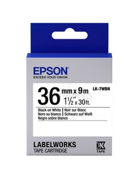 Toner C53S657006 EPSON - Epson Cinta mecanográfico 36 mm x 9 m C53S657006 (LK-7WBN)