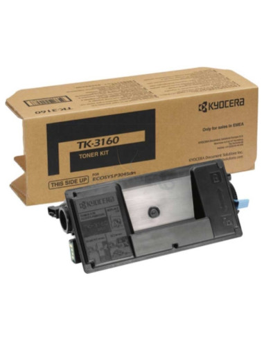 Toner 1T02T90NL1 KYOCERA - KYOCERA ECOSYS P3045 TONER NEGRO TK3160 12.500 PAGINAS