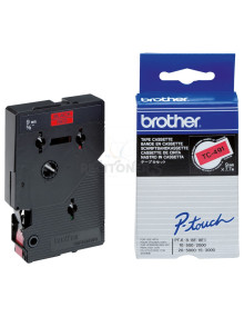 Papeleria TC491 BROTHER - BROTHER Cinta laminada Rojo / negro 9 mm 2