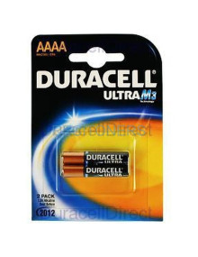 Toner MX2500 DURACELL - Pack de 2 Pilas AAAA Duracell Ultra MX2500/ 1.5V/ Alcalinas 2