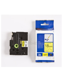 Papeleria TZEFX641 BROTHER - BROTHER CINTA ROTULADORA LAMINADA FLEXIBLE TEXTO NEGRO SOBRE AMARILLO - 18MMX8M 2