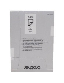 Papeleria C212S BROTHER - BROTHER Papel Termico A6 THERM FADE RESIST CAS 2
