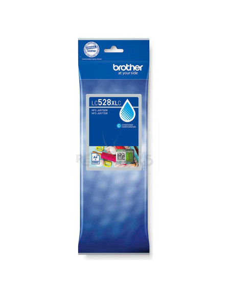 Cartucho de tinta LC528XLC BROTHER - BROTHER Cartucho Cian para MFCJ6975DW de ultra larga duracion