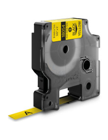 Papeleria 18054 DYMO - DYMO TUBO TERMORRETRACTIL CINTA ID1-9 - NEGRO SOBRE AMARILLO - 9MMX1´5M - ROTULADORA RHINO